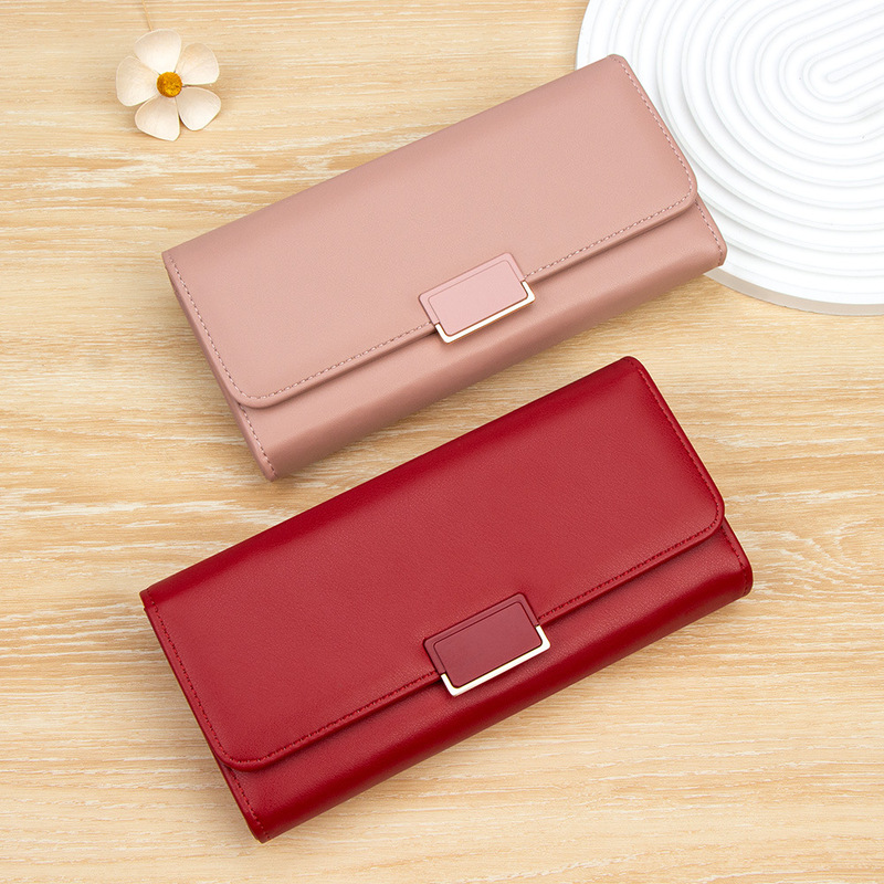 New Style Simple Women's Long Wallet, Fashionable Large Capacity Candy Color Ins-Style Clasp 80% off Clutch Wallet New Style Simple Women's Long Wallet, Fashionable Large Capacity Candy Color Ins-Style Clasp 80% off Clutch Wallet