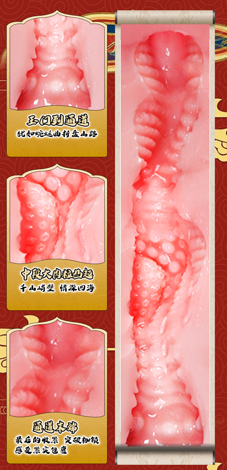 Jiuai Realistic Male Masturbation Cup with TPE Vagina and Buttocks Mold — detail image 3