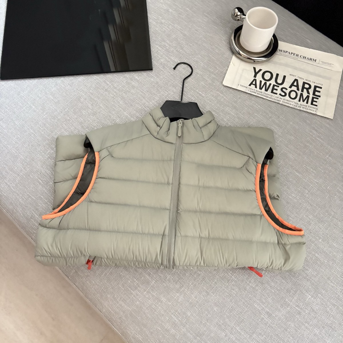 Cerium Vest Winter Warm Windproof Sleeveless Vest Goose down Ultra-High Loft Jacket Unisex Replacement