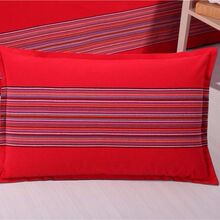 【拉链式】老粗布枕套加厚加密单人枕头套条纹款48*75cm