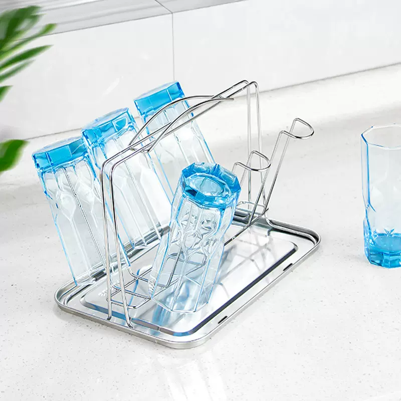 杯架水杯挂架沥水304不锈钢啤酒杯茶杯收纳架创意杯咖啡杯储存架