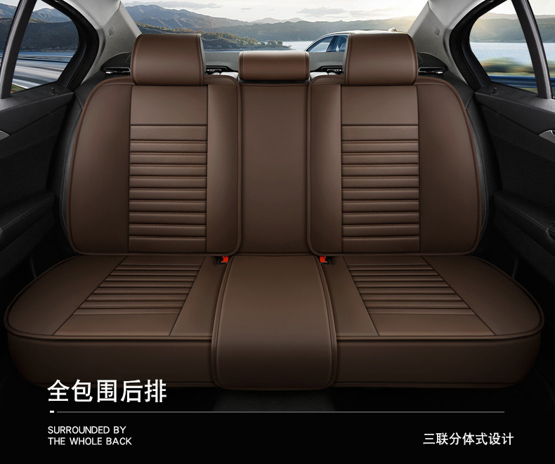 New Foreign Trade Full Leather Car Seat Cushions, Universal Seat Covers for All Seasons, Fully Enclosed Seat Covers, Comfortable and Breathable Seat Cushions Wholesale