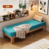 Lake blue-imitation cotton and linen