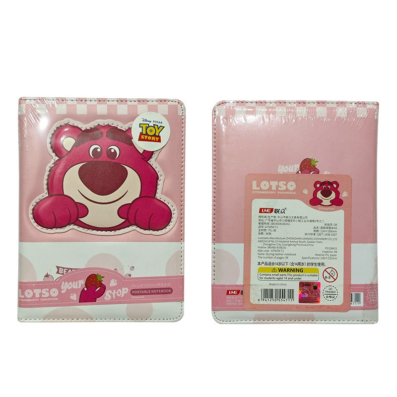 Polyurethane cartoon laptop for students, three dimensional notebook, high quality book