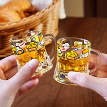 可爱小酒杯高颜值微醺清酒烧酒玻璃杯白酒一两家用套装迷你小杯子