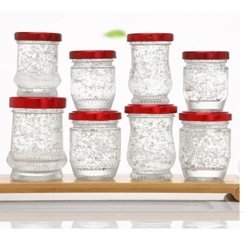 燕窝瓶果酱瓶鲜炖燕窝分装空瓶即食厨房收纳密封分装罐高白料玻璃