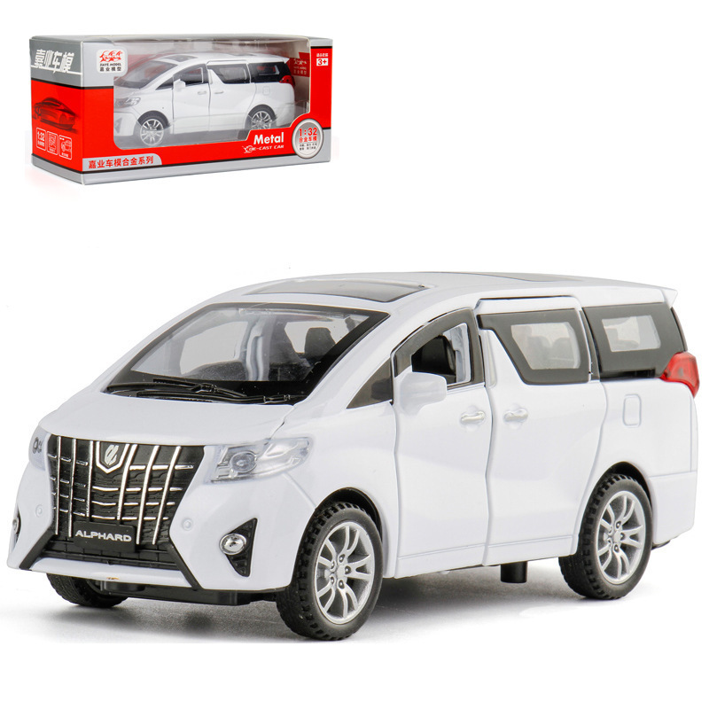 Jiaye modelo de coche de aleación 1:32 ELFA coche de negocios de sonido y luz Puerta Abierta Tire hacia atrás niño modelo de coche de juguete adornos