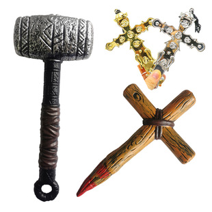 cross-border nun priest cross hammer halloween stage cosplay costume accessories decorations props