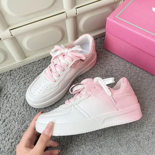 Thick-soled white shoes for women  summer new Korean version ins trendy sneakers student sports and leisure sneakers