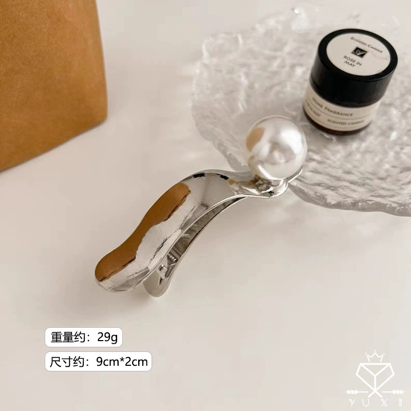 Празурная Hairgrip с акулой и крабом мотивами, элегантный металлический аксессуар, простой дизайн в золоте или серебре