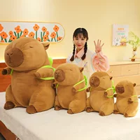 Задняя черепаха Капибала кукла рюкзак плюшевая игрушка подушка капибария кукла сетка красная тряпичная кукла