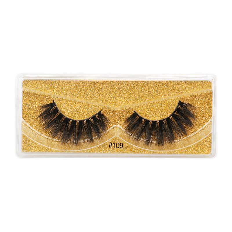 Natural Thick Three Dimensional Artificial Mink Hair False Eyelashes display picture 2