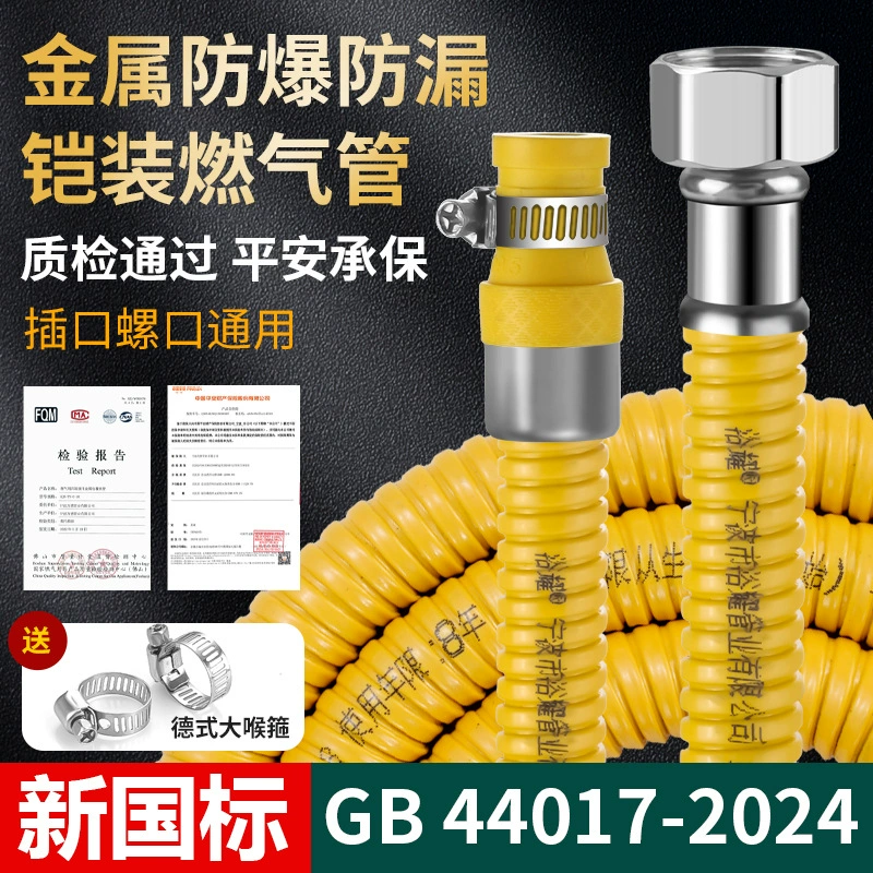 Новый национальный стандарт с металлическим покрытием бронированные трубы для бытовых газовых водонагревателей для плит взрывозащищенных металлических труб для сжиженного газа