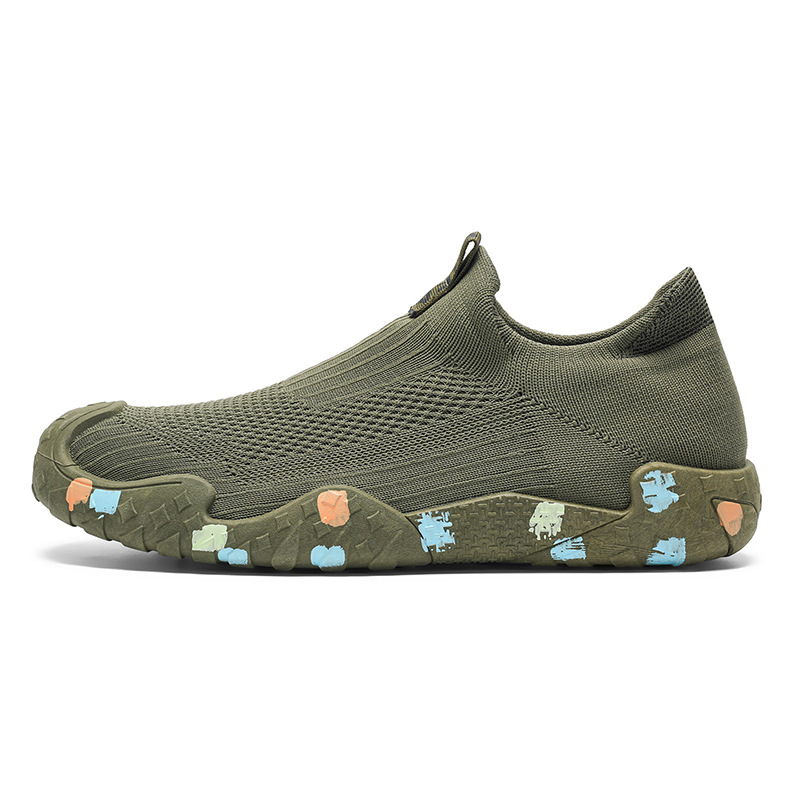 2026 primavera zapatos de hombre nuevos zapatos de malla perezosa transpirables para hombres zapatos de moda anti-deslizante casuales image 6