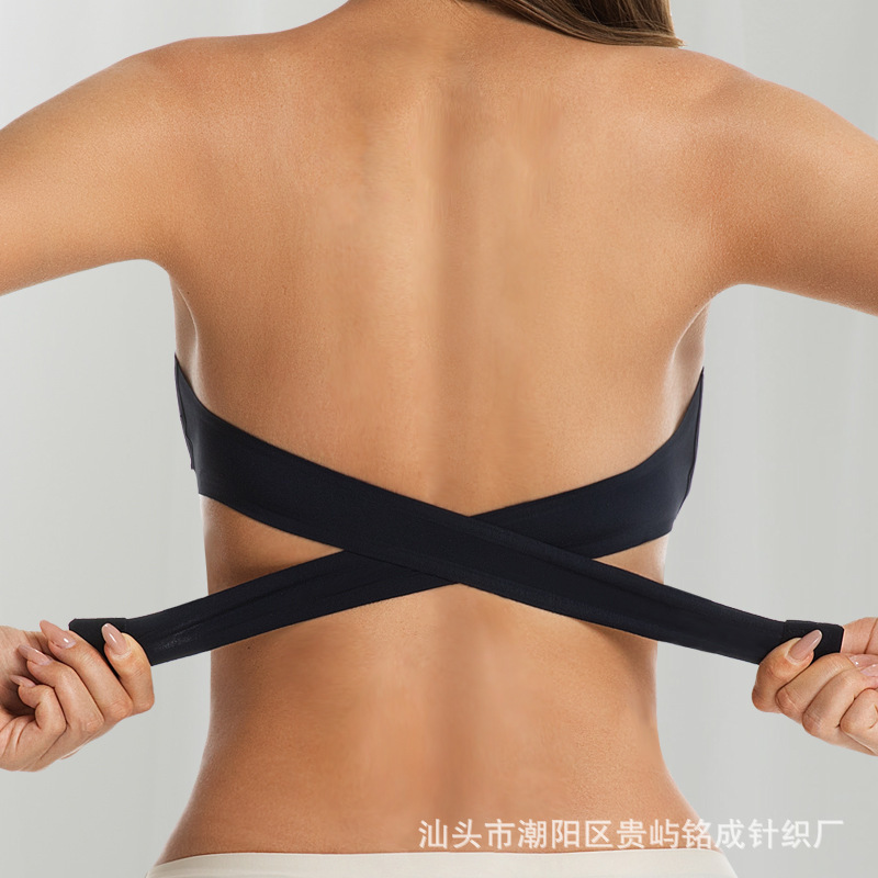 国境を越えた人気の女性用ストラップレスブラジャー、クロスサイドバックル下着、Temu Shein、同じスタイル、ヨーロッパとアメリカのAmazon|undefined