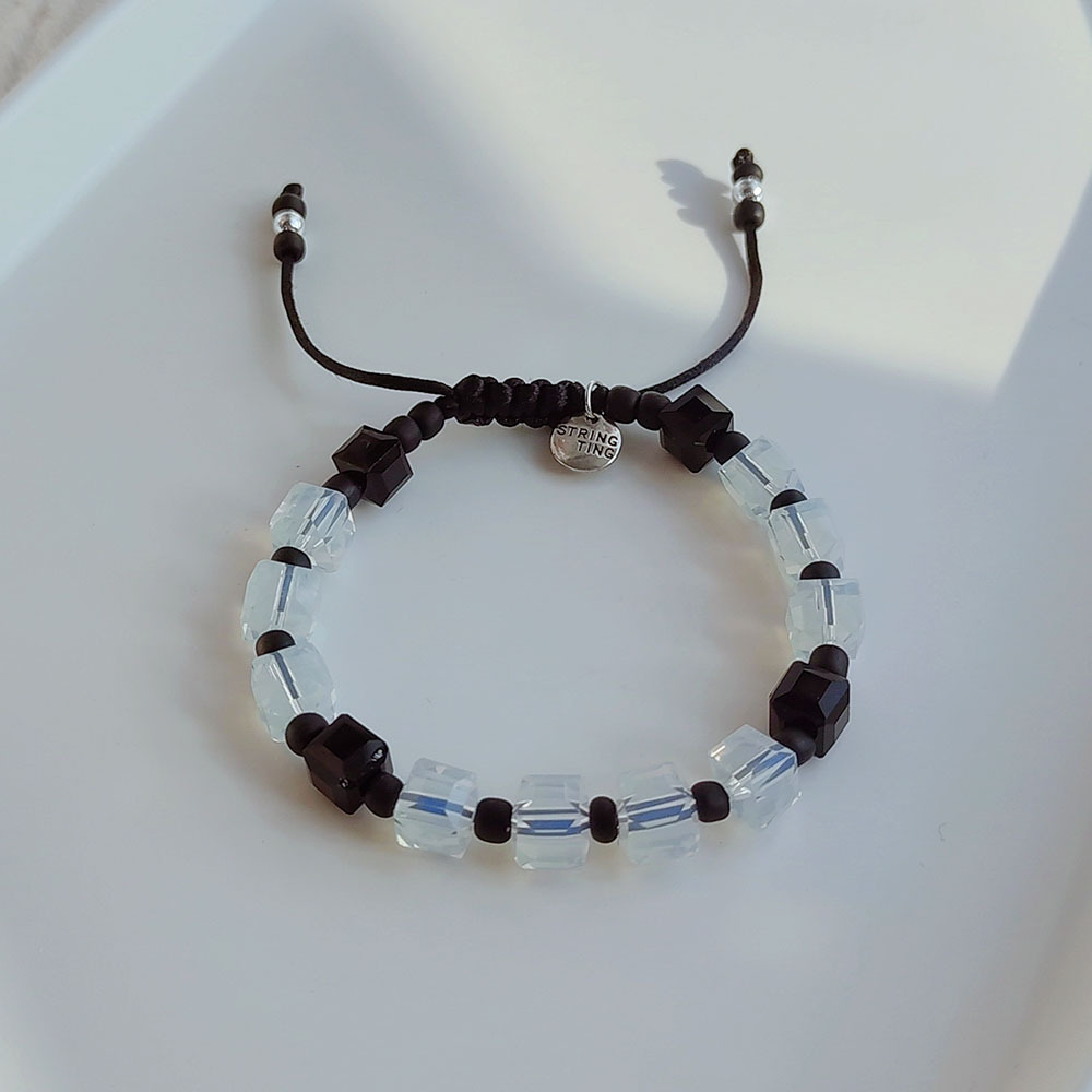 Fashion Square Artificial Crystal Knitting Womenu0027S Bracelets 1 Piece