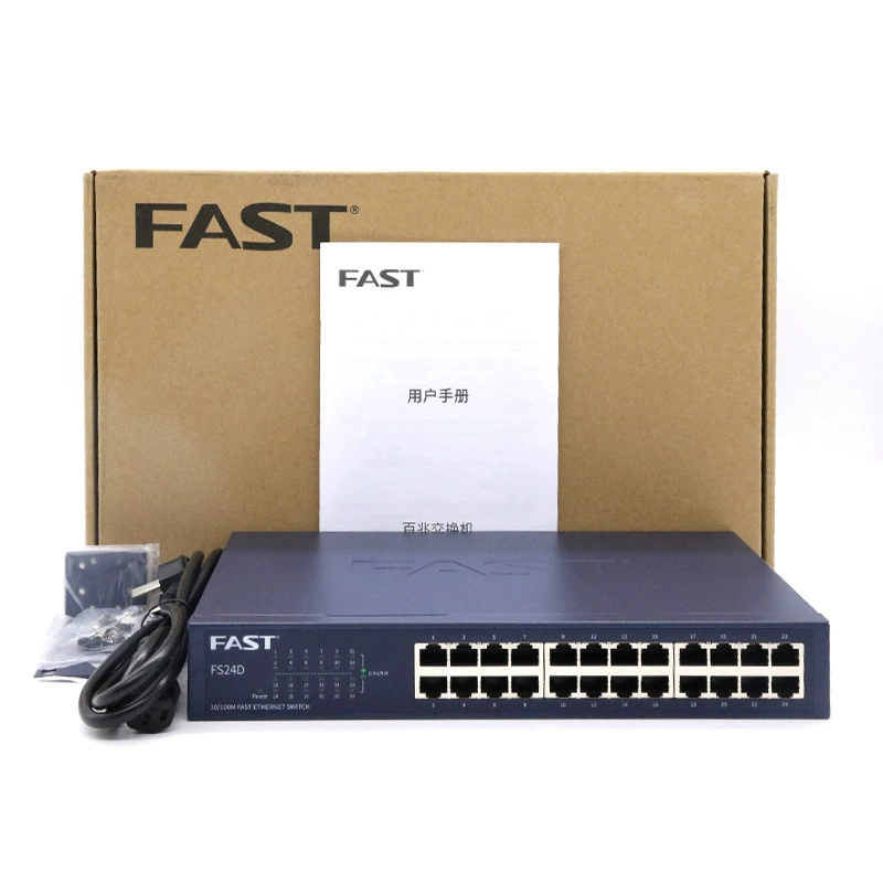 FAST Smooth FS24D 100M 24 выходов сетевой коммутатор промышленный TP сетевой линии символ символ