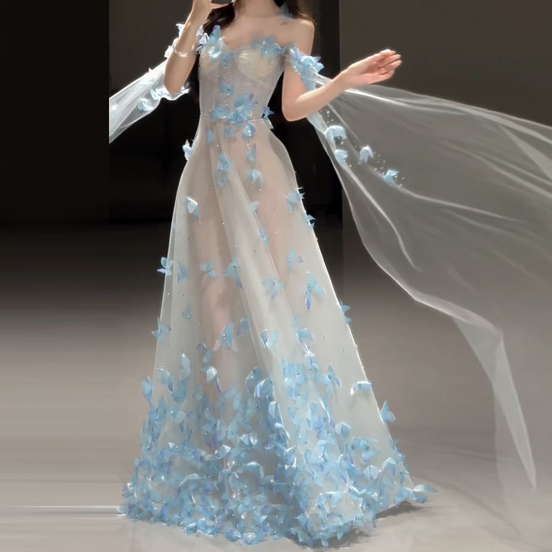 Engagement Evening Dress, Birthday Party, Light Wedding Dress, Travel Photography, Super Fairy Dreamy Dressing Gown, Bride's Toast Dress Engagement Evening Dress, Birthday Party, Light Wedding Dress, Travel Photography, Super Fairy Dreamy Dressing Gown, Bride's Toast Dress