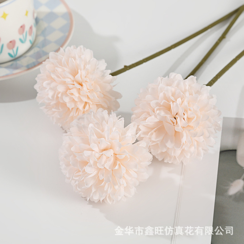 仿真花小球菊户外拍摄摄影假花道具婚庆礼堂家居客厅装饰插花用品|undefined