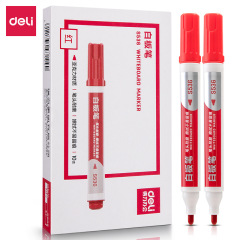 Deli S536 whiteboard pen teacher training office special thick head easy to erase red blue black whiteboard pen stationery wholesale