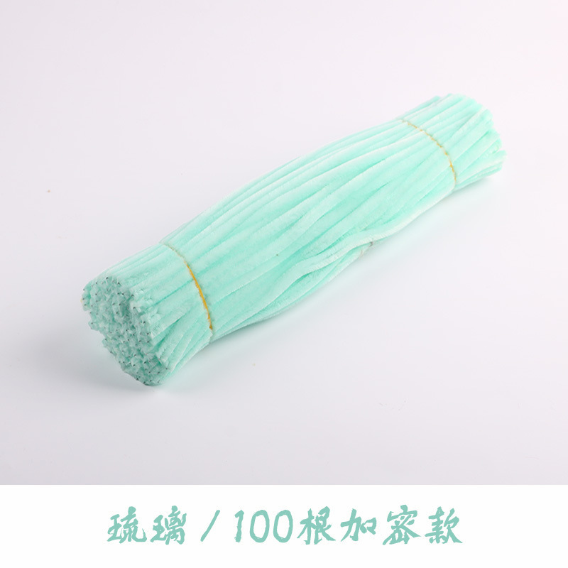 マカロンカラーツイストスティック太い暗号化ベルベット手作り diy 材料パッケージカラフルなぬいぐるみブーケツイストスティック|undefined