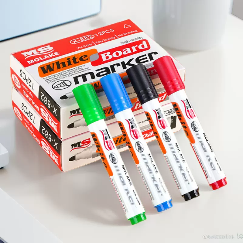 跨境大容量可擦白板笔儿童练字黑板写字板笔水性已擦可加墨记号笔