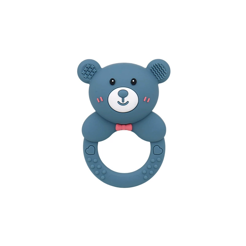 Children's silicone beanbag, appeases handheld teether for correct bite, toy, 0-2 years