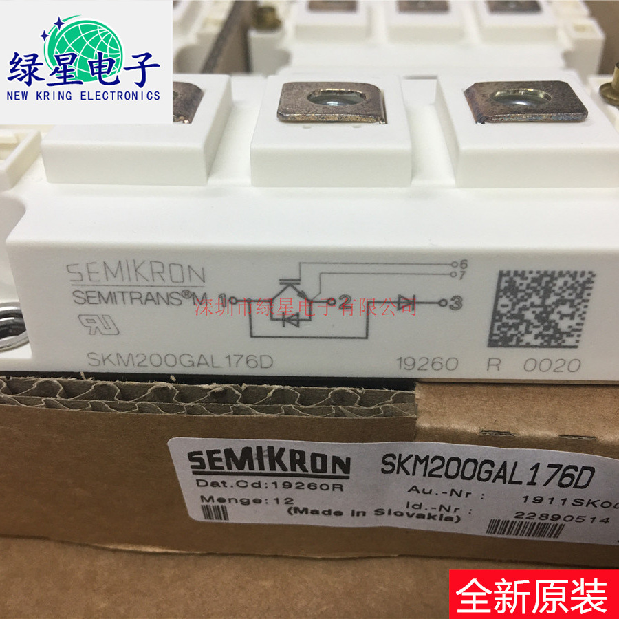 全新原装IGBT模块SKM200GAL176D  SKM200GAL17E4 现货价优.可开票