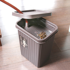 干湿分离茶渣桶废水桶家用配件茶叶过滤垃圾桶方形茶盘排水茶水桶