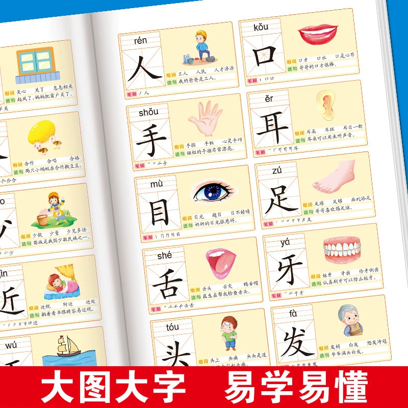 Children's Literacy King 3000-Word Book Kindergarten Middle Class and Large Class Preschool Baby Early Education Enlightenment Book