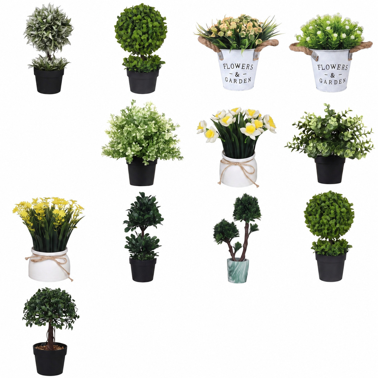 Mini Bonsái de Planta Artificial de Goma Suave para Decoración del Hogar image 6