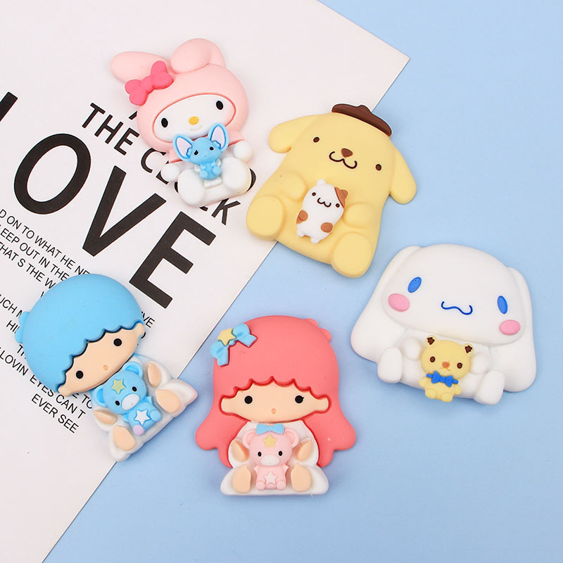 Nuevo pegamento suave de dibujos animados DIY pegamento crema al por mayor diadema horquilla taza de agua papelería lindo perro serie taza pegatinas ventas directas