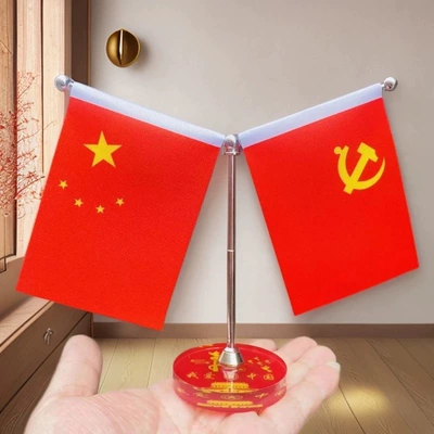Car ornaments – Red Flag Ornaments, Small Red