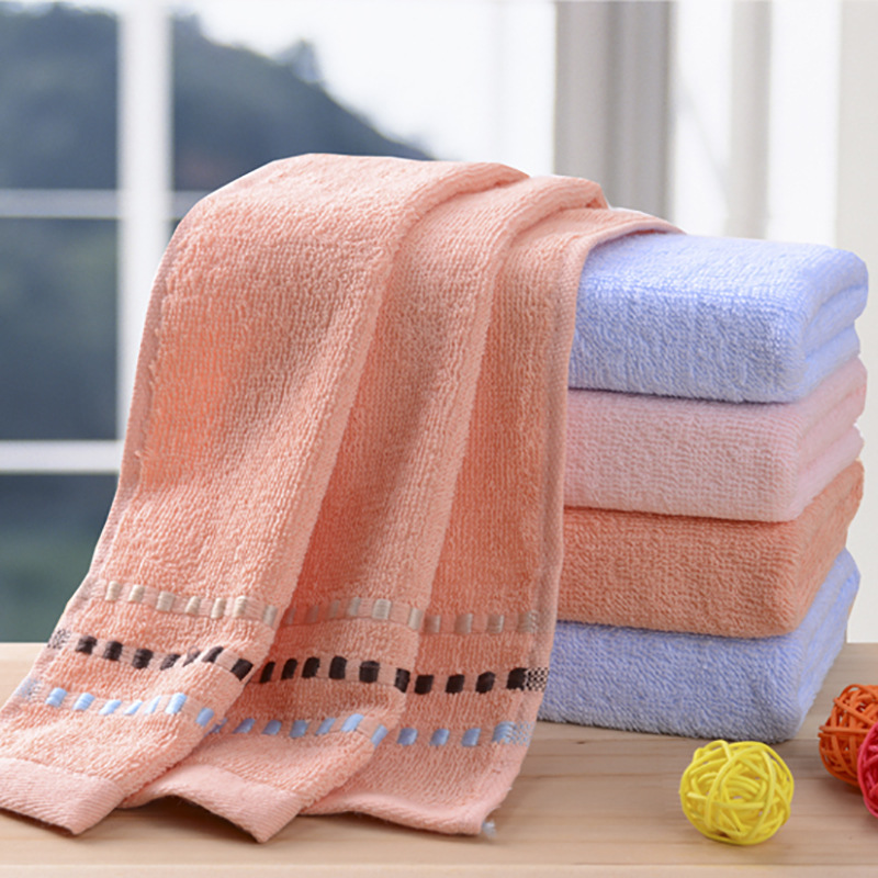 Serviette de visage en coton pur douce et absorbante satin_voghion.com