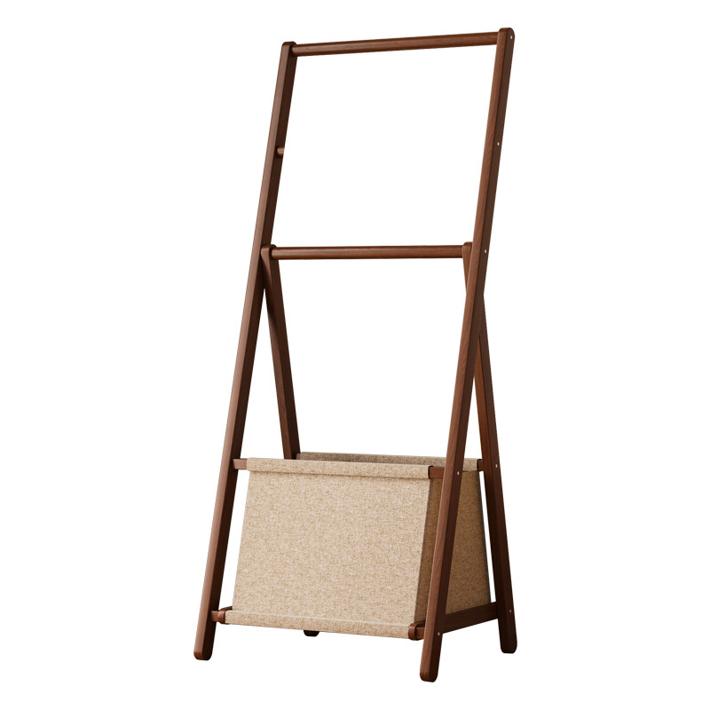 Perchero sencillo de pie para dormitorio, perchero doméstico para guardar ropa, barra de secado, organizador y estante de almacenamiento.