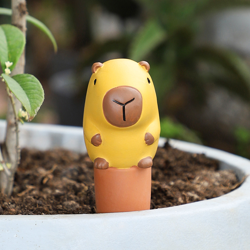 Purificador de agua para macetas de jardinería transfronteriza, dispositivo de riego automático de animales lindos, herramienta de goteo de macetas de riego perezoso