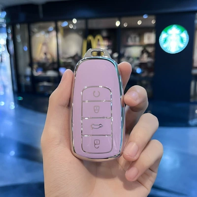 Car key bag Car Buckle Tiggo 9/8/8Plus/7Plus - type-c-purple-key-cover