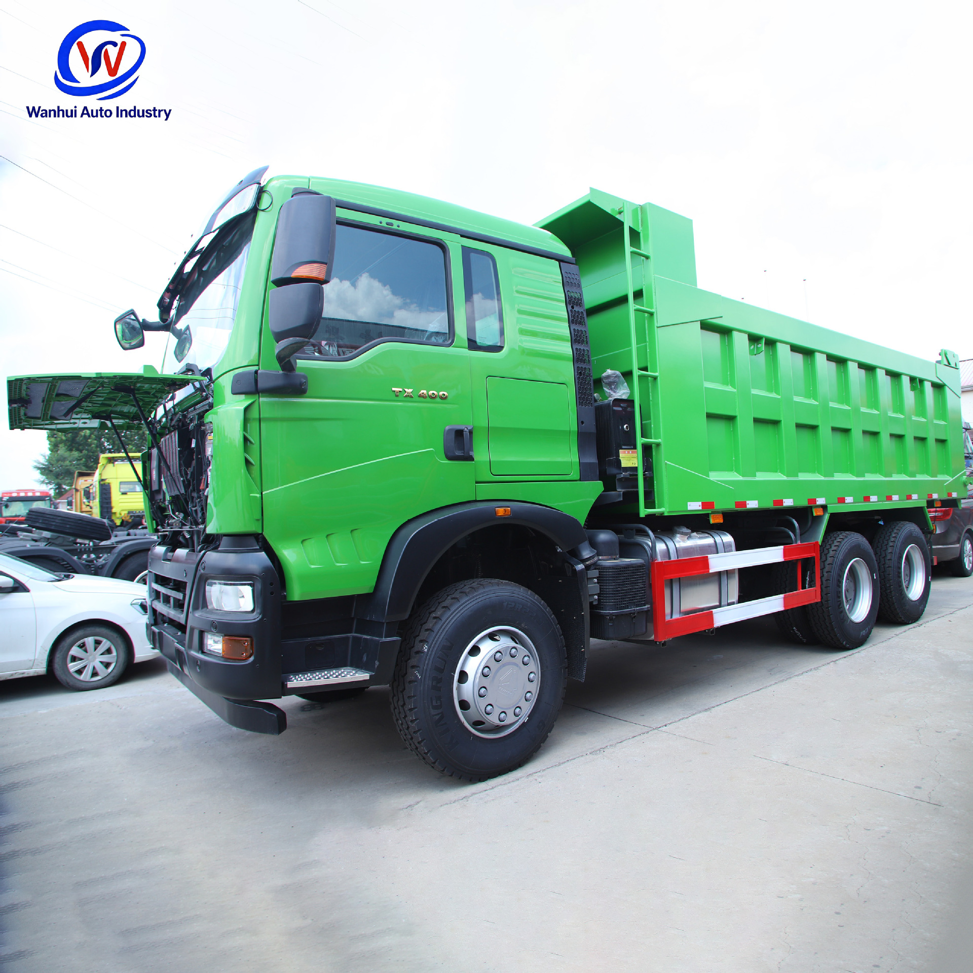 China Heavy Duty Truck Howo Tx400 Horsepower Dump Truck 6X4 National Vi Weichai Wp10H Engineering Dump Truck with Rear Eight Wheels