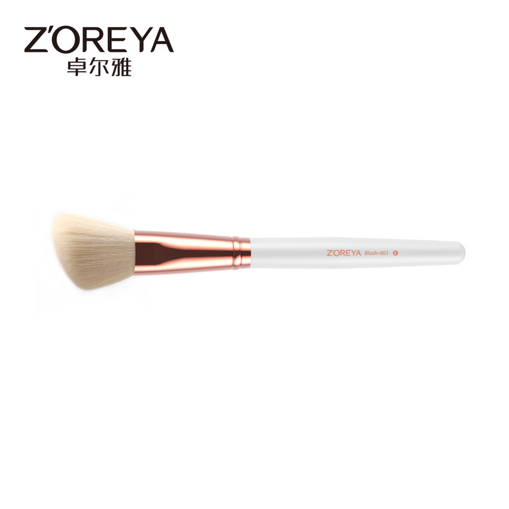Zhuolya transfronteriza belleza maquillaje herramientas corrector único reparación blanco maquillaje cepillo 803 rubor cepillo al por mayor
