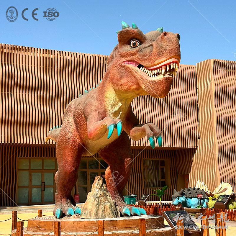 Simulación de animales gran dinosaurio simulación de silicona dinosaurio escultura paisaje dinosaurio exhibición personalizada