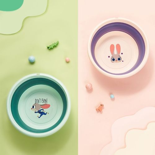 Zootopia household foldable basin children's face wash pp foot basin plastic basin