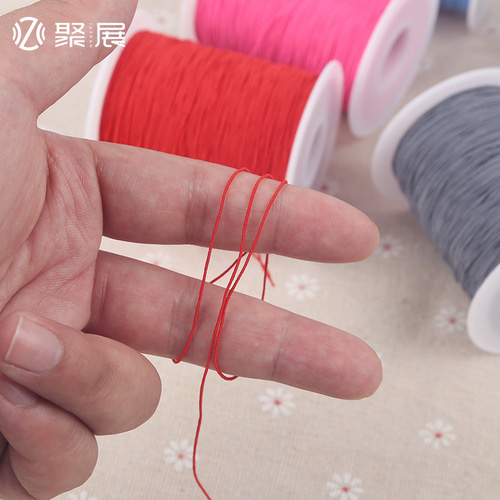 Clothing bottom line 0.3mm high elastic thread colorful polyester 200 yards elastic thread elastic band extra fine sewing rope