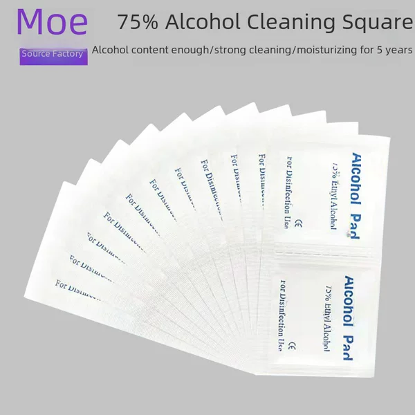 75% alcohol cotton tablets portable disposable disinfectant wipes glasses mobile phone nail cleaning wipe sterilization alcohol tablets