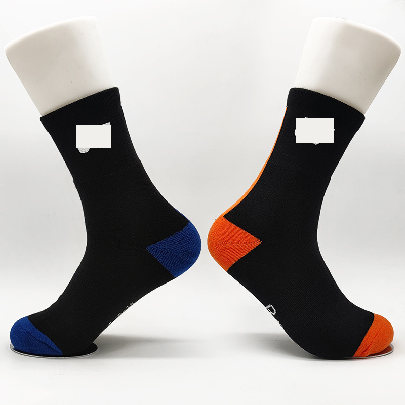 Calcetines de bádminton profesionales para hombres y mujeres, tubo medio, toalla antideslizante, fondo, tenis, baloncesto, correr, calcetines deportivos gruesos y transpirables