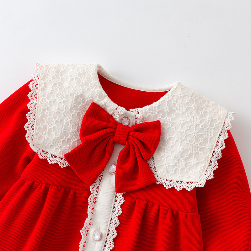 Ropa de bebé de una pieza 2024 ropa de otoño mameluco de manga larga para recién nacidos ropa de bebé para niñas