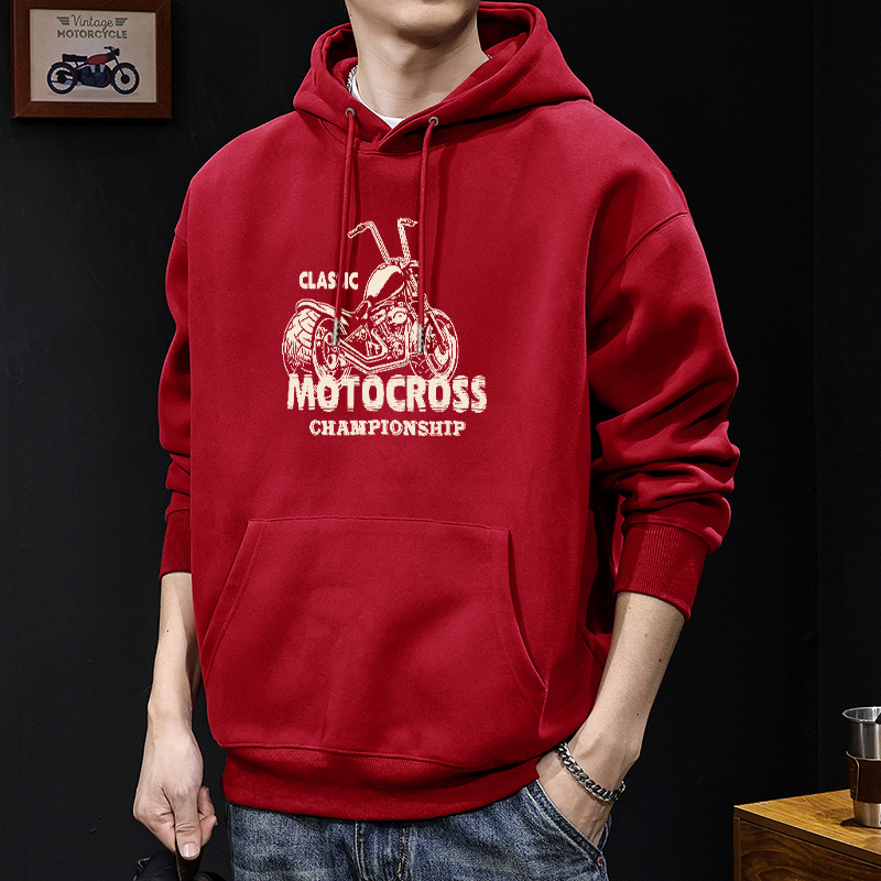 420g estilo de puerto japonés guapo chaqueta impresa con capuzas primavera y otoño hombre abrigo de estudiante casual suelto