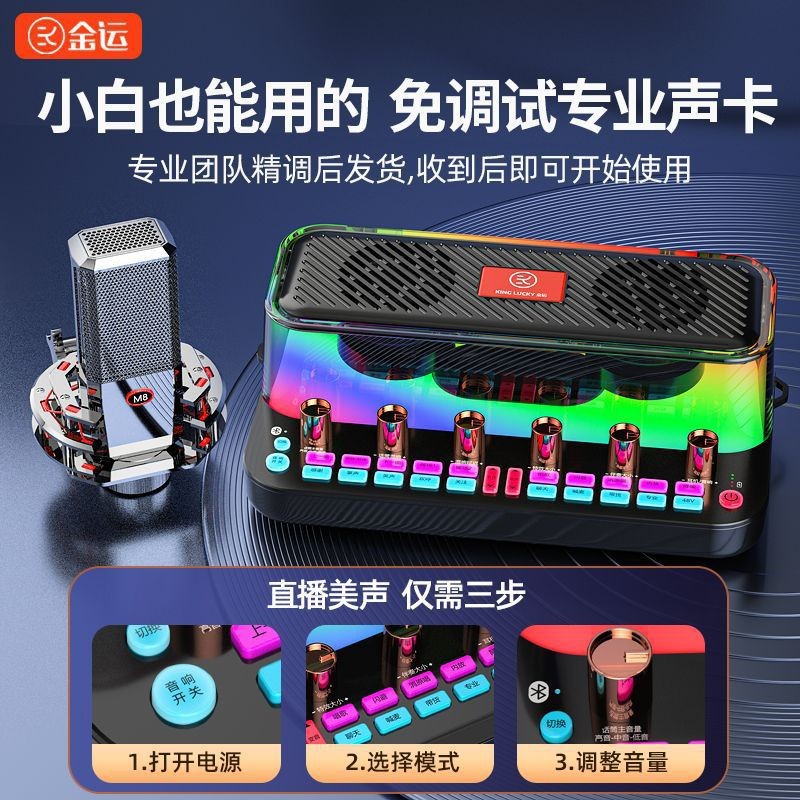Jinyun C18 All-in-One Sound Card & Audio System: Portable Bluetooth Recording & Karaoke Speaker for Indoor & Outdoor Use – Wholesale Available