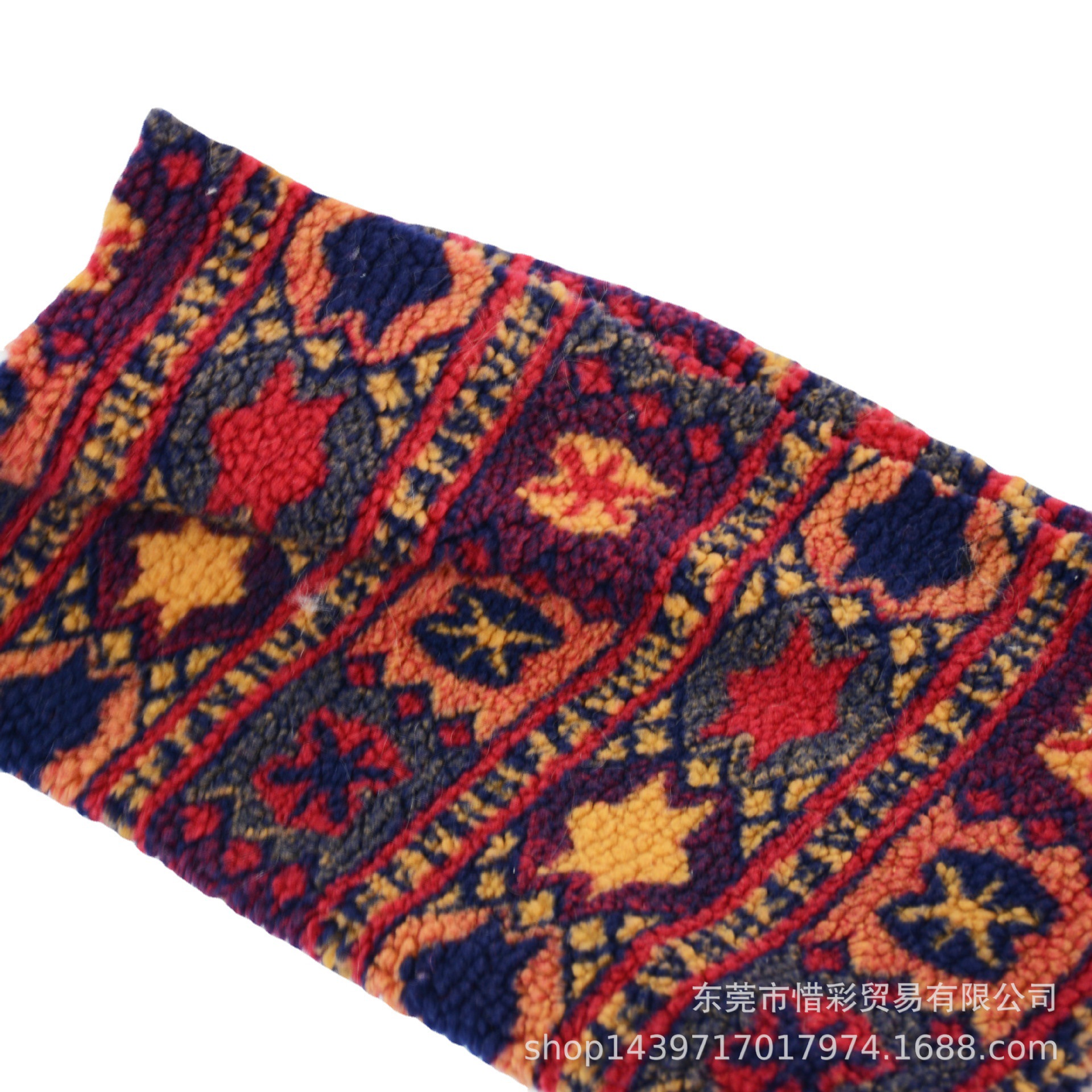 现货供应 提花羊绒颗粒 民族风羊羔毛 服装玩具家纺鞋材毛绒面料