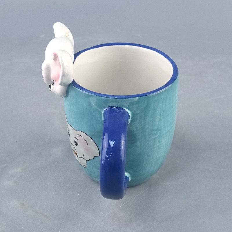 Creatividad transfronteriza 3D elefante taza de cerámica animal encantadora dibujos animados de alto valor práctico regalo de cumpleaños creatividad