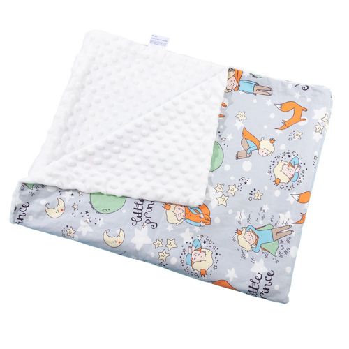 Cotton Cartoon Baby Blanket, Baby Soothing Bean Blanket, Swaddle Blanket, Stroller Blanket, Cross-border Wholesale